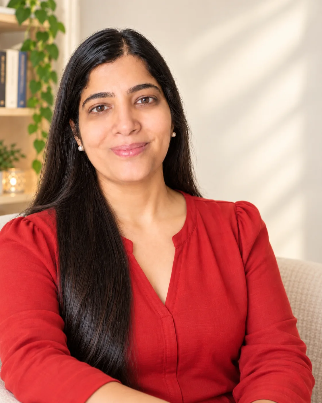Portrait of Roshani Baid Pipada, relationship coach and emotional intelligence expert